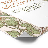 ボウガインビリアの写真ゲストブックサイン ヴィンテージ ポスター (角)