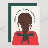 ボウガールクリスマス シーズンカード (正面/裏面)