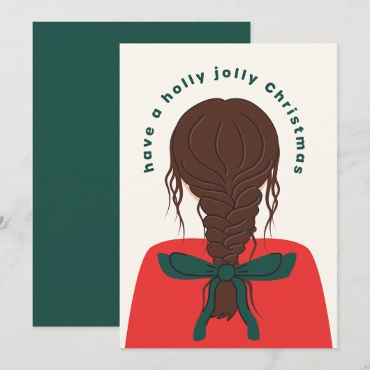 ボウガールクリスマス シーズンカード (正面/裏面)