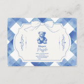 ボウギンガムテフランスのディベアおむつラッフル エンクロージャーカード (正面)