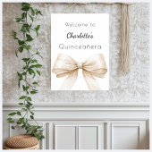 ボウクリームベージュキンセアニェラへようこそ ポスター