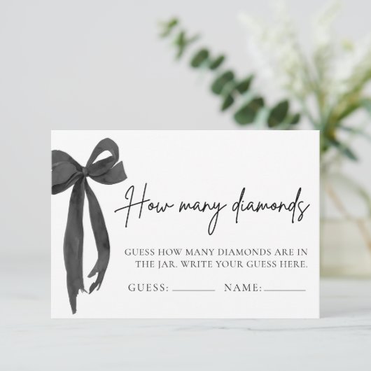 ボウゲットコンドの数ブライダルシャワー 招待状 (スタンド正面)