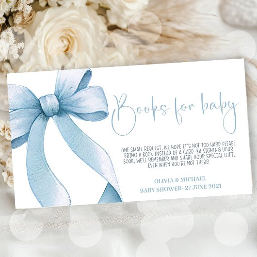 ボウコケット少年ベイビーシャワー エンクロージャーカード