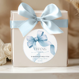 ボウコケット少年ベイビーシャワー ラウンドシール