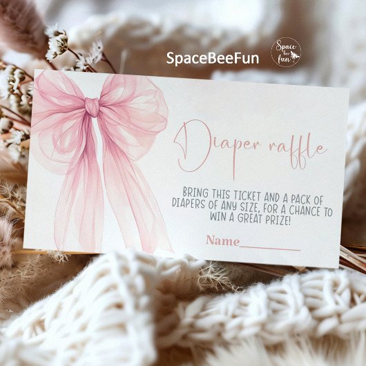 ボウコケット赤ちゃんシャワー エンクロージャーカード