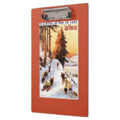 ボウジェポスターのSledding、スキー クリップボード (左)