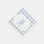 ボウジンガムフランスのテディベア赤ちゃんシャワー スタンダードカクテルナプキン (角)