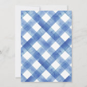 ボウジンガムフランスのテディベア赤ちゃんシャワー 招待状 (裏面)