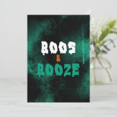 ボウスアンドボウスアダルトハローウィンパーティ招待状 招待状 (スタンド正面)