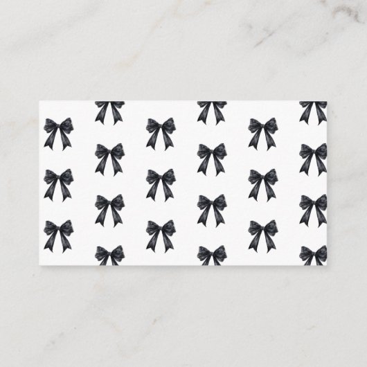 ボウズの数を推測するブラックブライダルシャワーゲーム エンクロージャーカード (裏面)