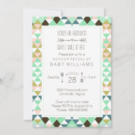 ボウズ/アローズ部族のジェンダーベビーリビール 招待状