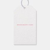 ボウズ アンド ベイブス ガールズ クラブ ブライズメイドパーティー ギフトタグ (裏面)