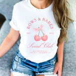 ボウズ&バベスコケットさくらんぼバチェロレッテ Tシャツ<br><div class="desc">「Bows & Babesコケットさくらんぼ」コレクションは、どのお祝いにも甘よくはしゃぐくtouchを与える。スイートは繊細な弓と魅力的一緒に結ばれたさくらんぼのペアを備え、美しく気のあるそぶりをしたおもしろいを作り出す。スクリプトエレガントとソフトなアクセントで、このコレクションはフェミニン、コケットな雰囲気を取り込み、スタイリッシュバチェロレッテ週末に最適なお洒落。あなたの最も近い赤ん坊との魅力と洗練祝度の理想的なブレンド!</div>