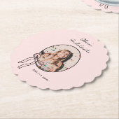 ボウズ&バベスピンクボウコケットバチェロレッテ ペーパーコースター (アングル)