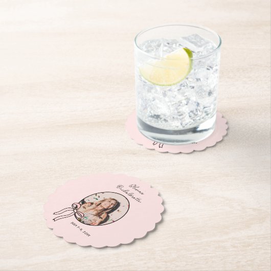 ボウズ&バベスピンクボウコケットバチェロレッテ ペーパーコースター (インサイチュ)