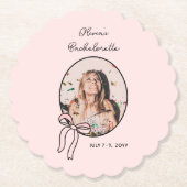 ボウズ&バベスピンクボウコケットバチェロレッテ ペーパーコースター (正面)