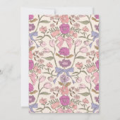 ボウズ&フラワーガールベビーシャワー招待状 招待状 (裏面)