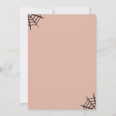 ボウズ&ブリーズキュートな女性ハロウィーン 招待状 (裏面)