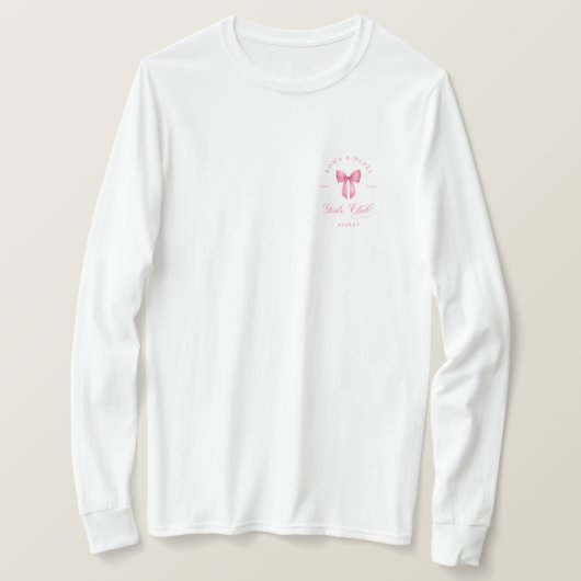 ボウズ&ベイブス ガールズ クラブ ブライズメイド Tシャツ (デザイン正面)