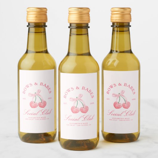 ボウズ＆ベイブス コケッタ チェリーズ ブラコン ワインラベル (ボトル)