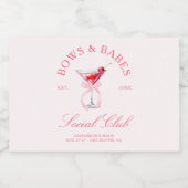 ボウズ＆ベイブス コケッチェリーズ バチェロレッテ スパークリングワインラベル (シングルラベル)