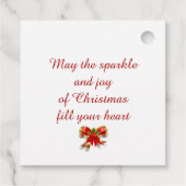 ボウズ&ベルズメリークリスマスメッセージカード フェイバータグ (裏面)