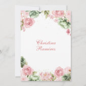 ボウセージピンクコケットフローラキンセアニェラ 招待状 (裏面)