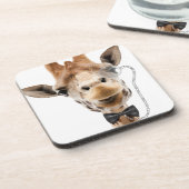 ボウタイおもしろいとモノコールのキリン コースター (左側)