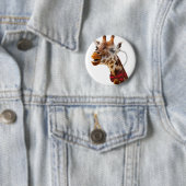 ボウタイおもしろいとモノコールのキリン 缶バッジ (インサイチュ)