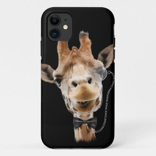 ボウタイおもしろいとモノコールのキリン iPhone 11 ケース