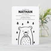 ボウタイとクマ、誕生日 招待状 (スタンド正面)
