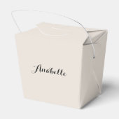 ボウタイとグラスヒップスターブラウンキツネ パーソナライズされた フェイバーボックス (裏面サイド)