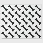 ボウタイの列 ラッピングペーパー (フラット)