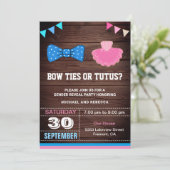 ボウタイまたはタトゥスジェンダーの表示パーティー 招待状 (スタンド正面)