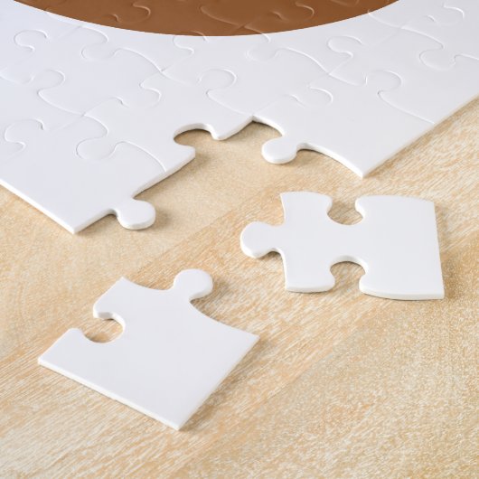 ボウタイアンドグラスヒップスターブラウンキツネ ジグソーパズル (側面)