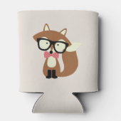 ボウタイアンドグラスヒップスターブラウンキツネ 缶クーラー (裏面)