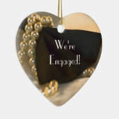 ボウタイアンドホワイトパール婚約 セラミックオーナメント (右)