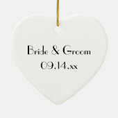ボウタイアンドホワイトパール婚約 セラミックオーナメント (裏面)