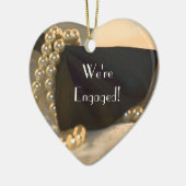 ボウタイアンドホワイトパール婚約 セラミックオーナメント (左)