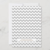 ボウタイアーガイルボーイ赤ちゃんシャワー招待状 招待状 (裏面)