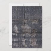 ボウタイウッド素朴ボーイベビーシャワー 招待状 (裏面)