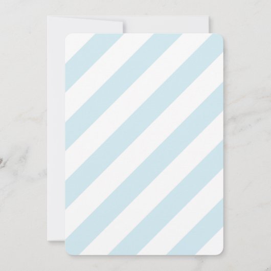 ボウタイオムツとブーティベビーシャワー招待状 招待状 (裏面)