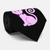 ボウタイキャット(ピンク) ネクタイ (ロール)