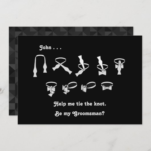 ボウタイグロムスマン要求 招待状 (正面/裏面)