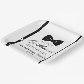 ボウタイサスペンダーリトルジェントベビーシャワー ペーパープレート (傾斜あり)