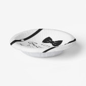 ボウタイサスペンダーリトルジェントベビーシャワー ペーパーボウル (傾斜あり)