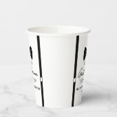 ボウタイサスペンダーリトルジェントベビーシャワー 紙コップ (左)