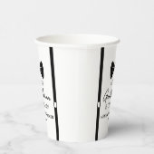 ボウタイサスペンダーリトルジェントベビーシャワー 紙コップ (右)