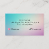 ボウタイネコ 名刺 (裏面)