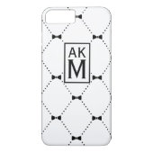 ボウタイパターンカスタムモノグラムiPhone 7プラスケース Case-Mate iPhoneケース (裏面)